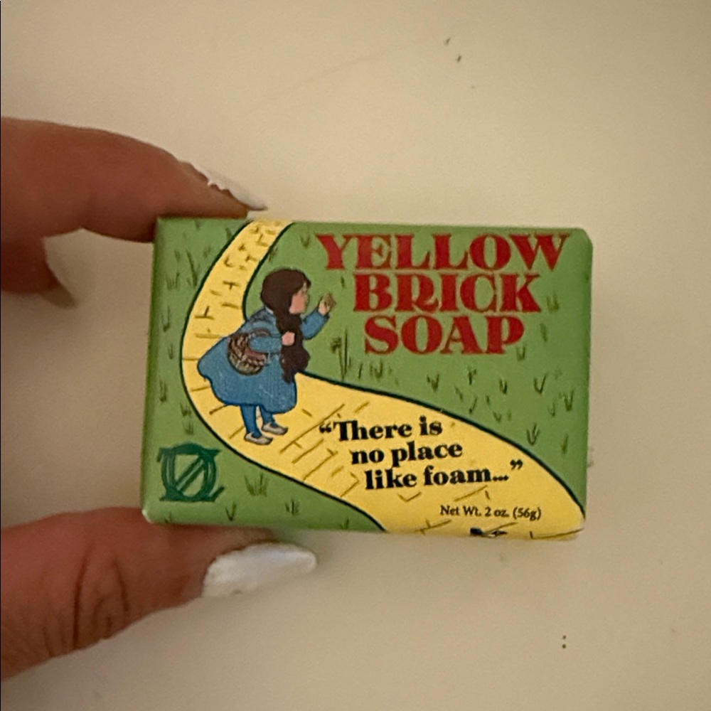 Wizard of Oz Yellow Brick Soap with Green Packaging
